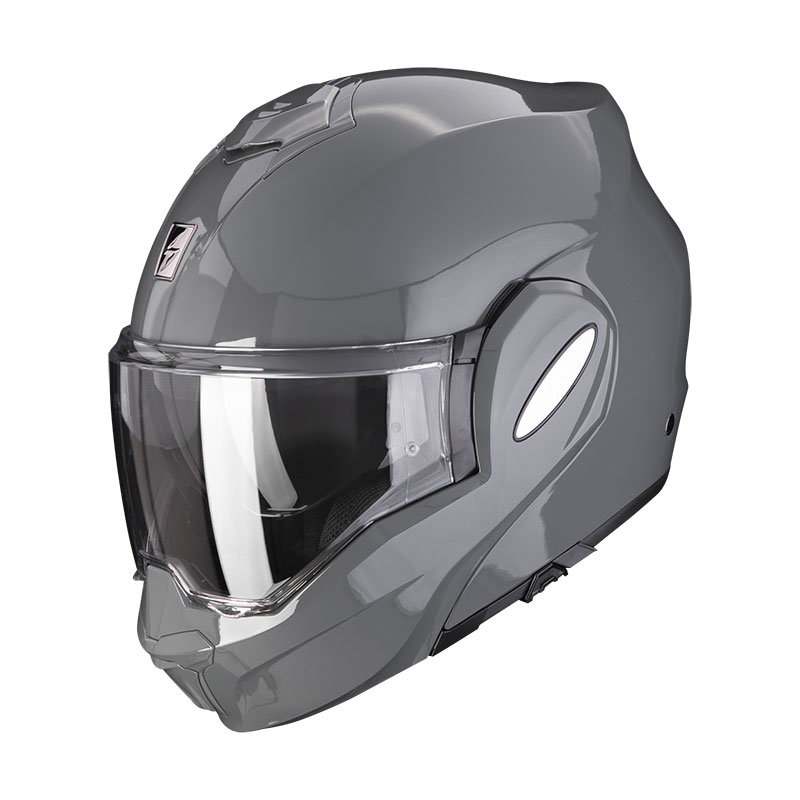 Scorpion EXO Tech Evo Solid Helm cement grau