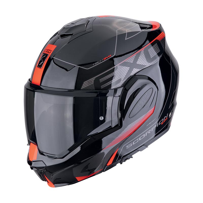 Scorpion EXO Tech Evo Traveller Helm rot