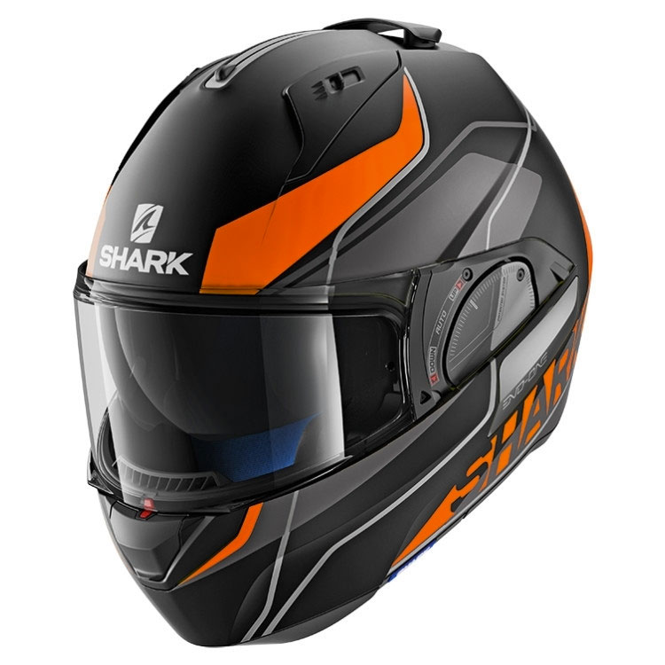 Shark Evo One 2 Krono Matt Black Orange HE9709EKOW Modular Helmets ...