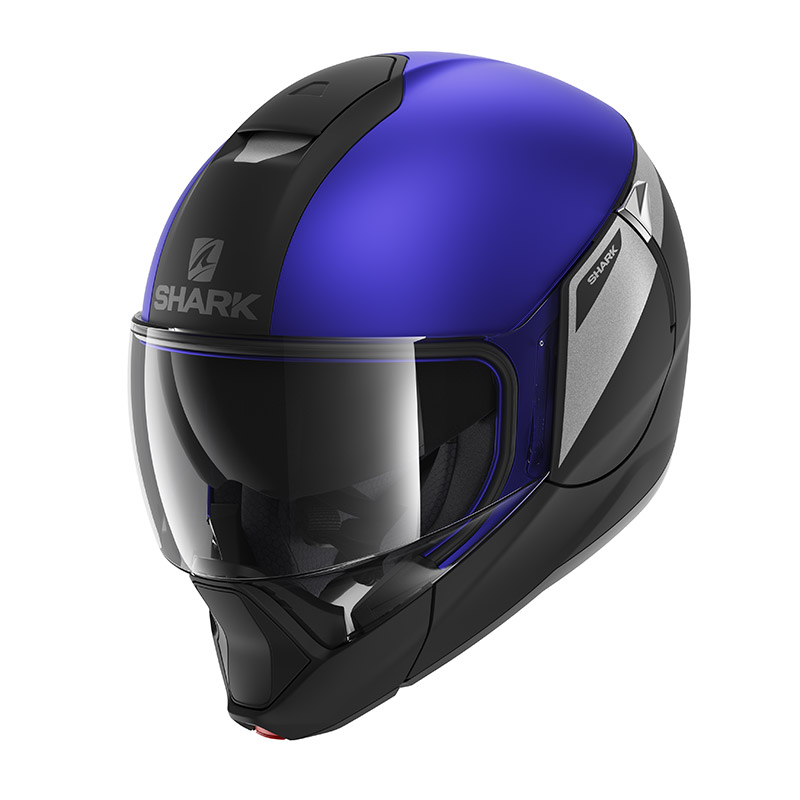 Casco Modulare Shark Evo Jet Karonn Mat Nero Blu | MotoStorm