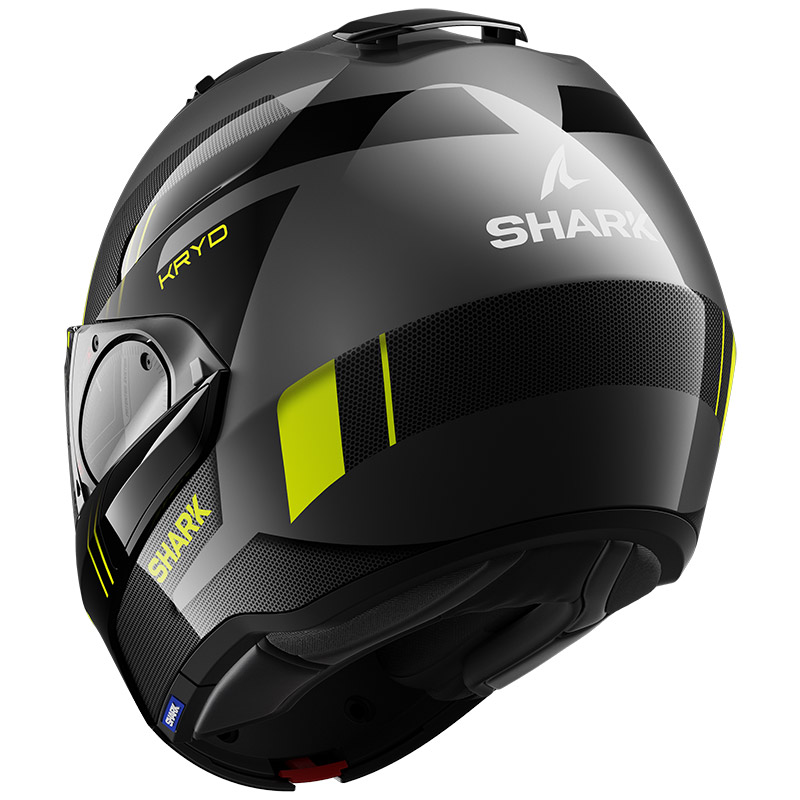 Shark Evo Es Kryd Modular Helmet Black Yellow HE9815EAKY Modular ...