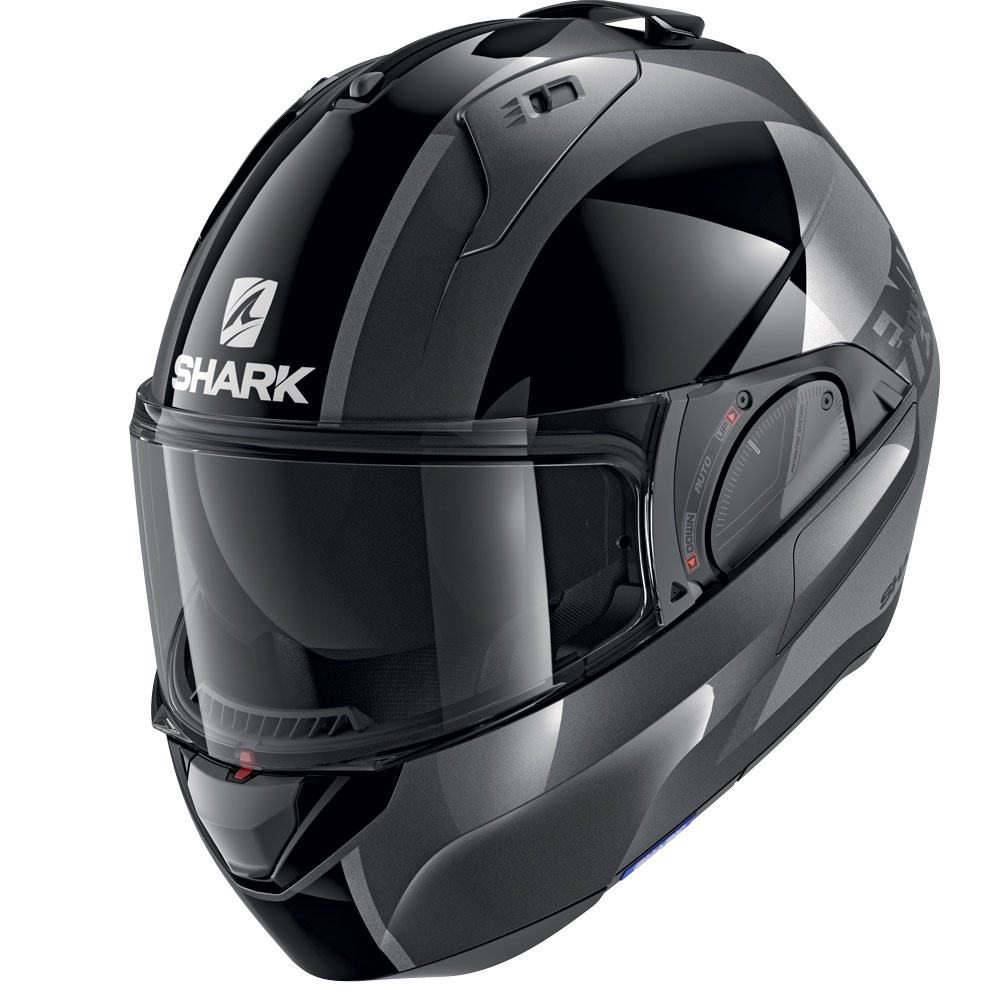 Shark Evo Es Endless Modular Helmet Black HE9806EAKA Modular Helmets ...