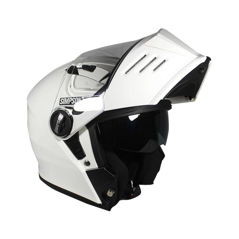 Casco Modulare Simpson Darksome 2206 bianco lucido