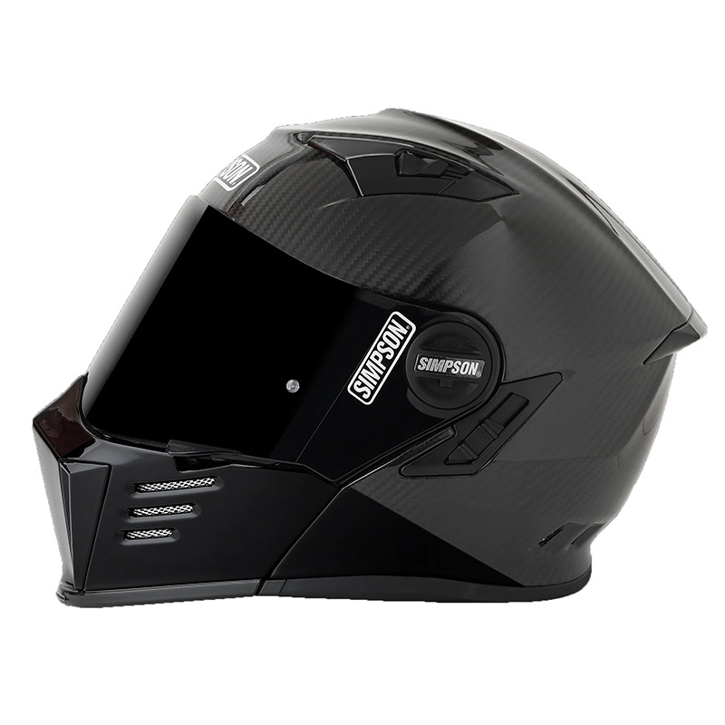 Simpson Darksome Carbon 2206 Modular Helmet Black SIM