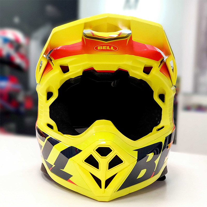 Casco Bell Moto-10 Spherical Mirage Giallo Rosso | MotoStorm