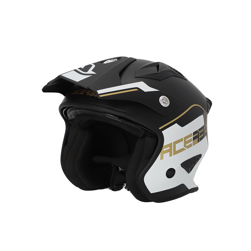 Casco Acerbis Jet Aria 2206 bianco nero oro