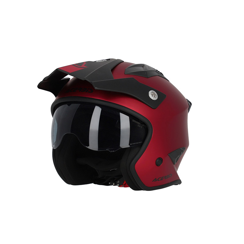 Casco Acerbis Jet Aria Metallic 2206 rosso