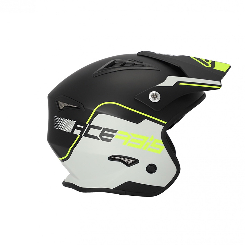 Casco Acerbis Jet Aria Nero Giallo Fluo | MotoStorm