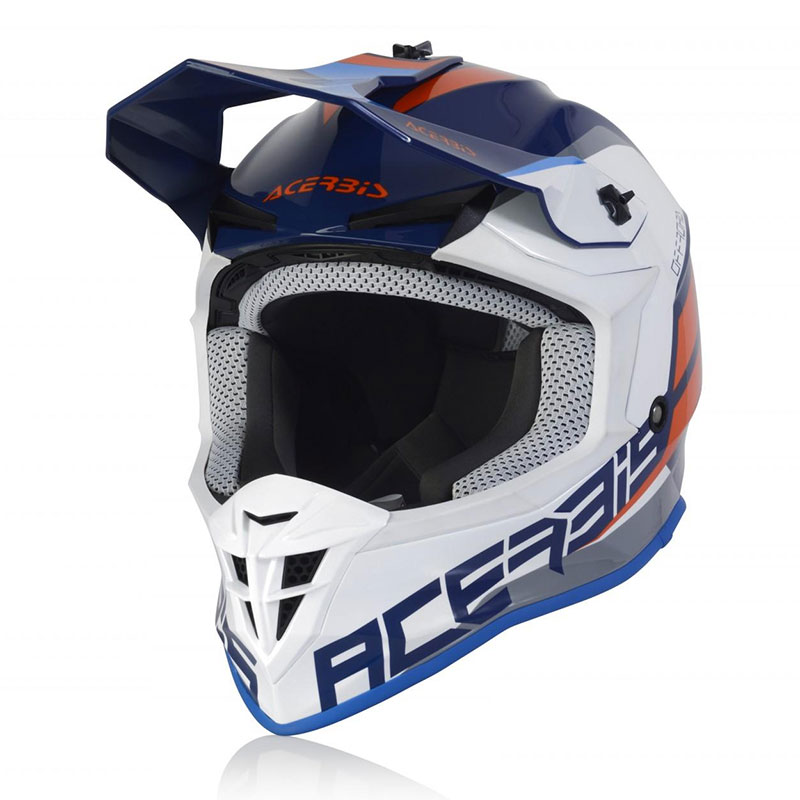 Casco Acerbis Linear blu bianco