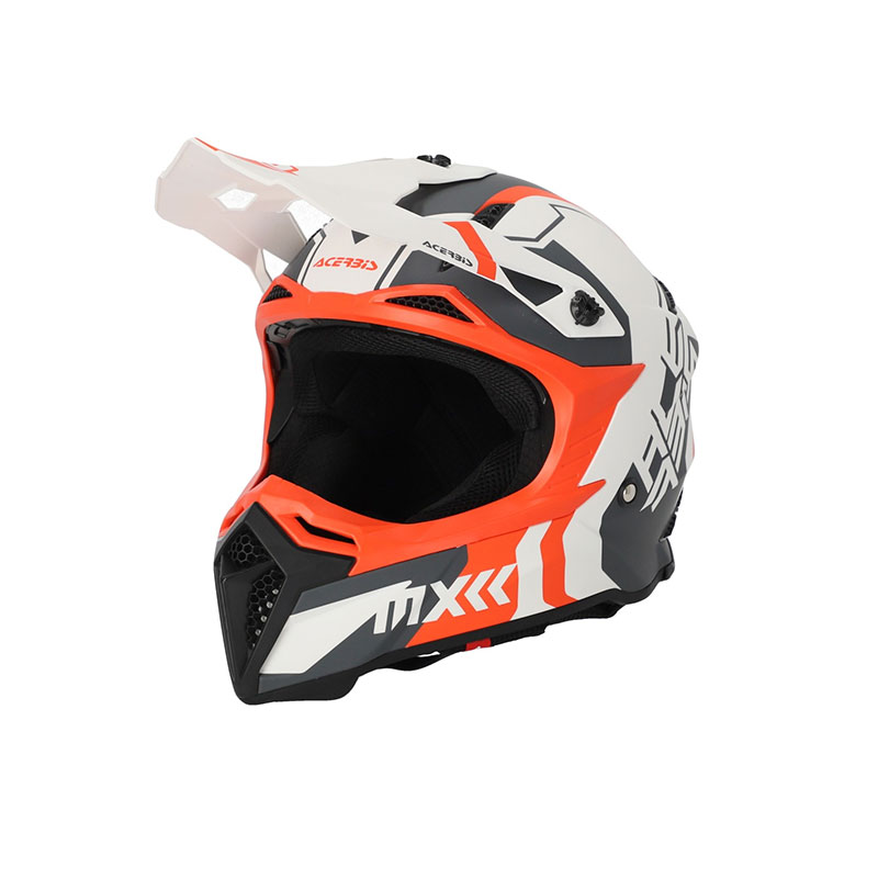 Casco Acerbis Profile 5 bianco arancio