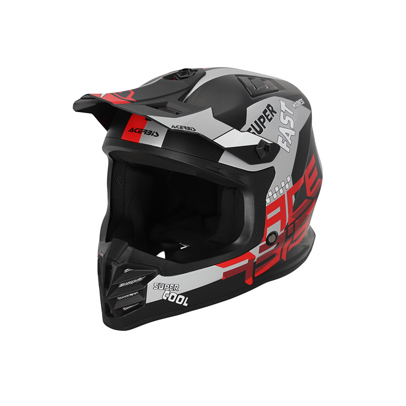 Casco Acerbis Profile Junior nero rosso