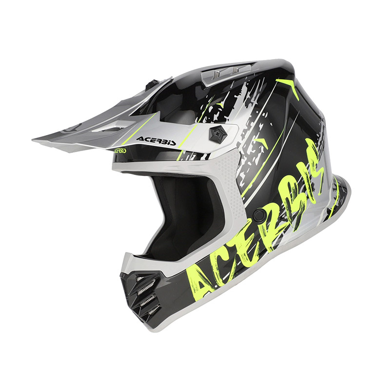Acerbis Profile Junior Helm schwarz gelb fluo
