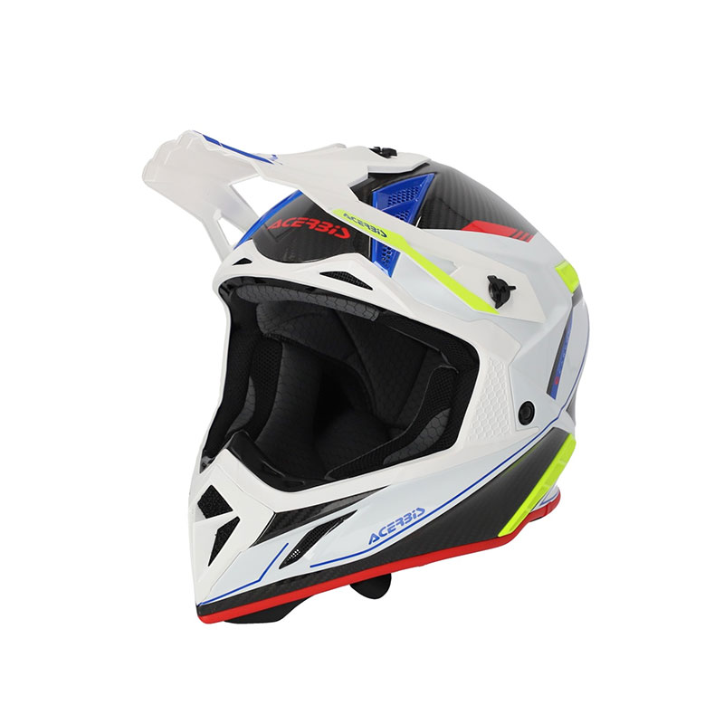 Casco Acerbis Steel Carbon 2206 bianco nero