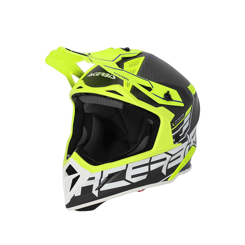 Casco Acerbis Steel Carbon 2206 nero giallo fluo