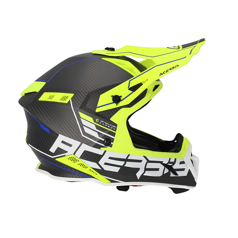 Casco Acerbis Steel Carbon 2206 nero giallo fluo