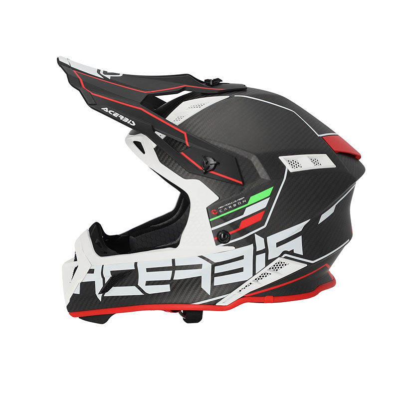 Cascos: CASCO ACERBIS STEEL CARBON BLANCO/NEGRO