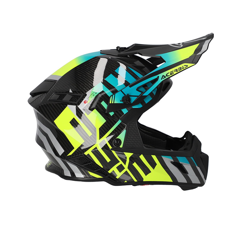 Turquoise dirt shop bike helmet