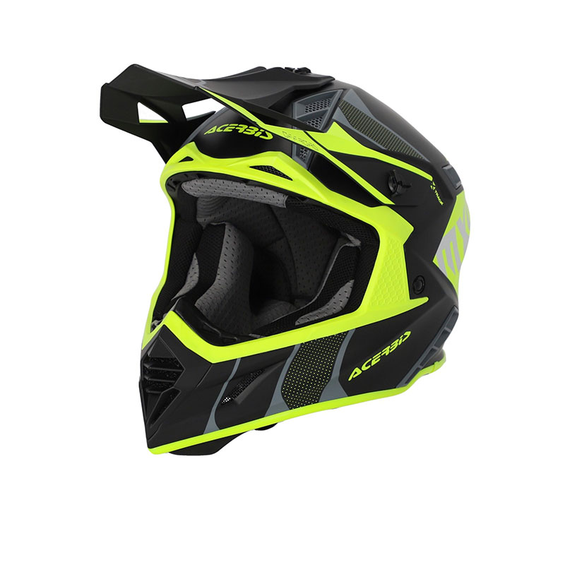 Casco Acerbis X-Track 2206 nero giallo fluo