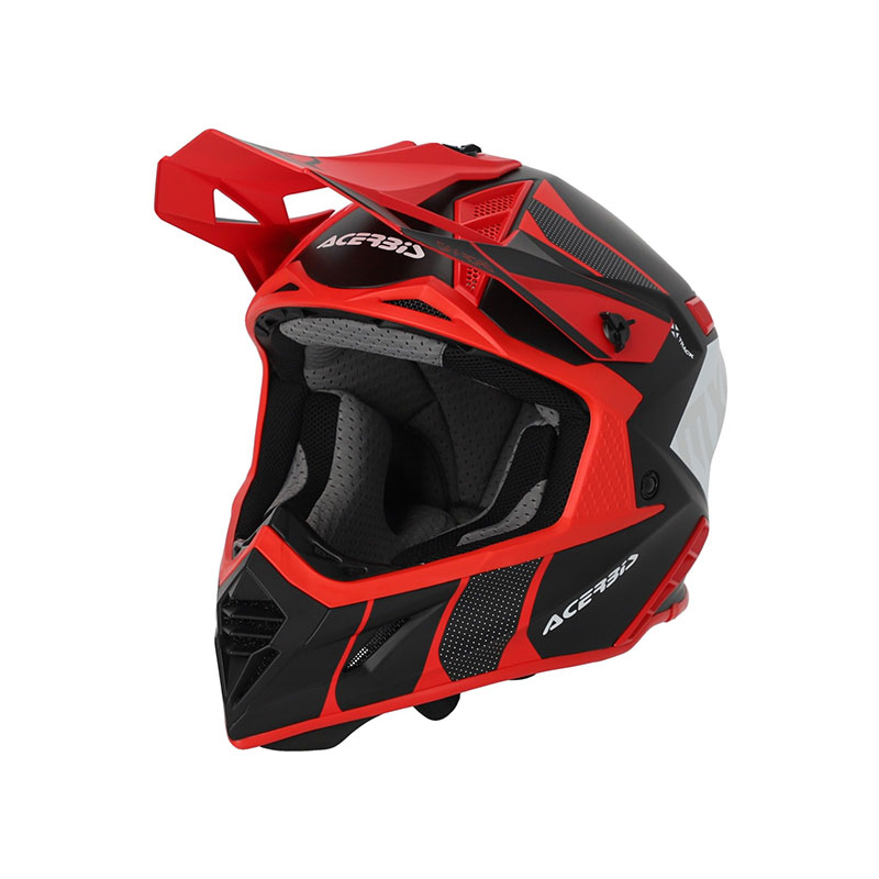 Red and black sales dirt bike helmet