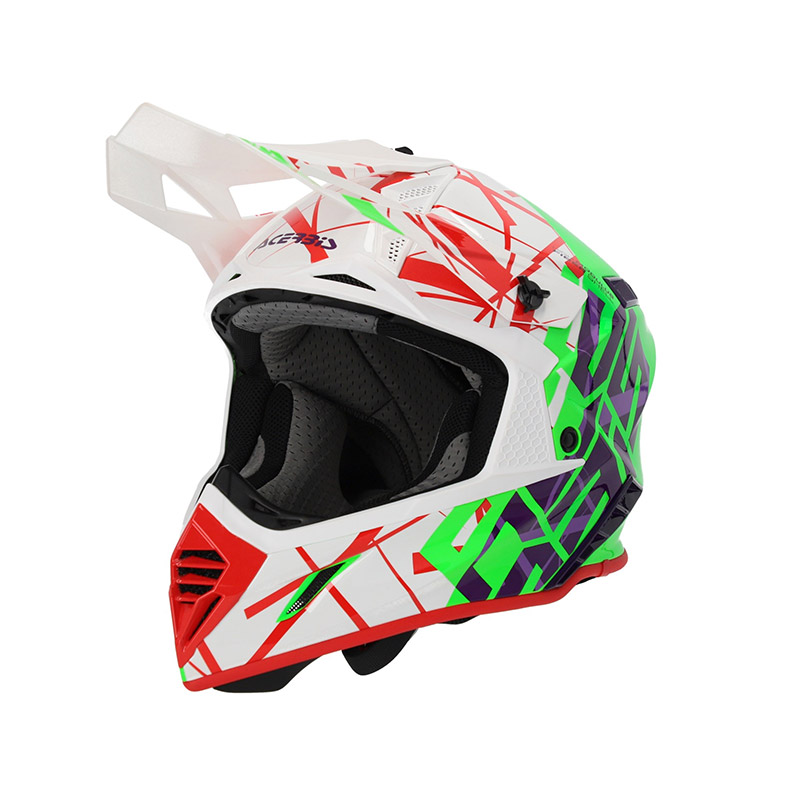 Casco Acerbis X-Track 2206 verde bianco