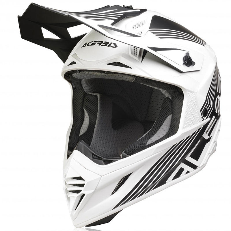 Casco Acerbis X Track VTR nero bianco