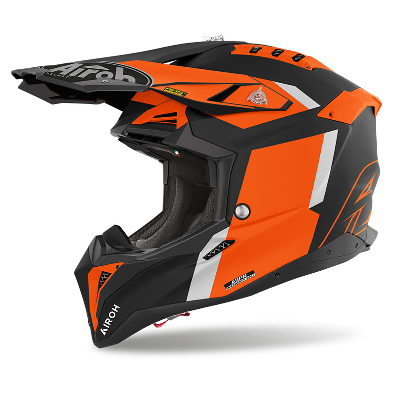 Casco Airoh Aviator 3 Glory arancio opaco