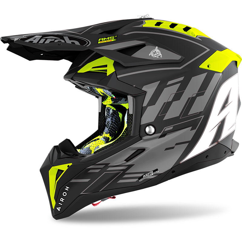 Casco Airoh Aviator 3 Rampage nero opaco