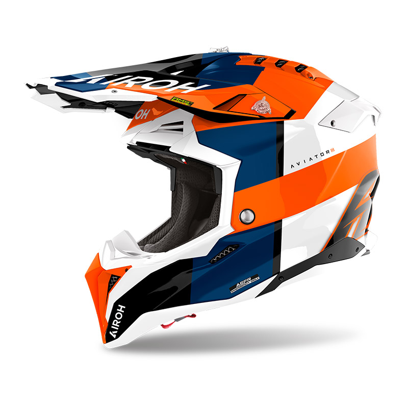 Airoh Aviator 3 Monarch Helm orange