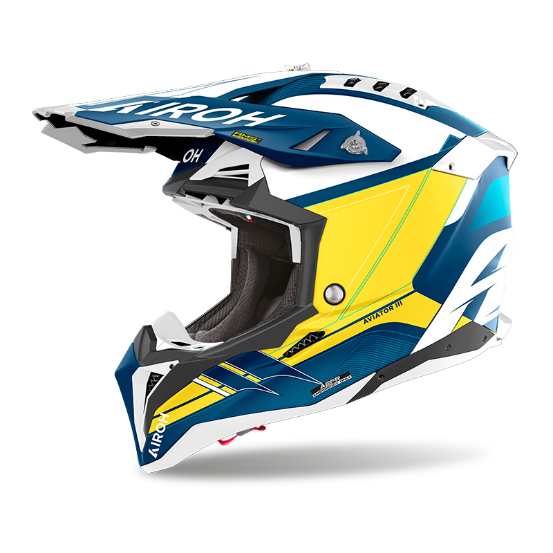 Casco Airoh Aviator 3 Saber blu opaco