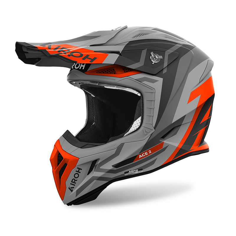 Casco Airoh Aviator Ace 2 Ground arancio opaco