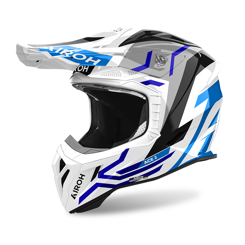 Casco Airoh Aviator Ace 2 Ground blu