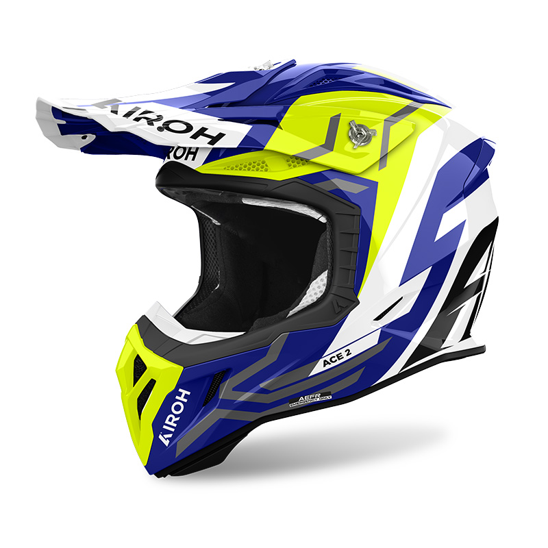 Airoh Aviator Ace 2 Ground Helmet Yellow AV22G31 Offroad Helmets
