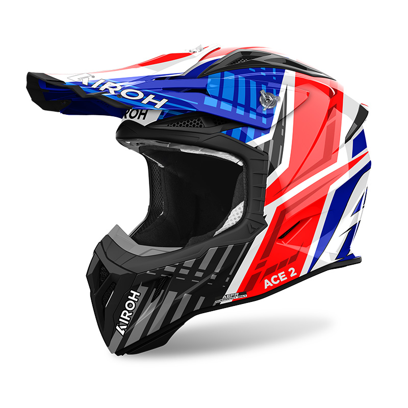 Airoh Aviator Ace 2 Proud Helm blau rot