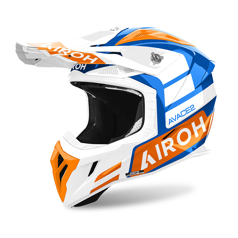 Casco Airoh Aviator Ace 2 Sake arancio lucido