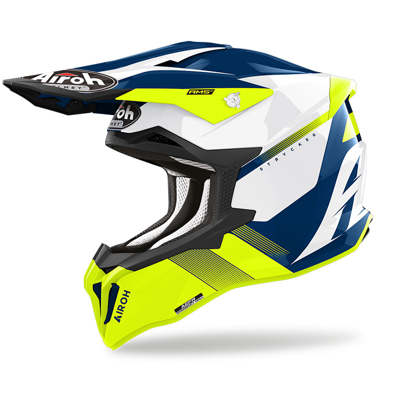 Casco Airoh Strycker Blazer giallo