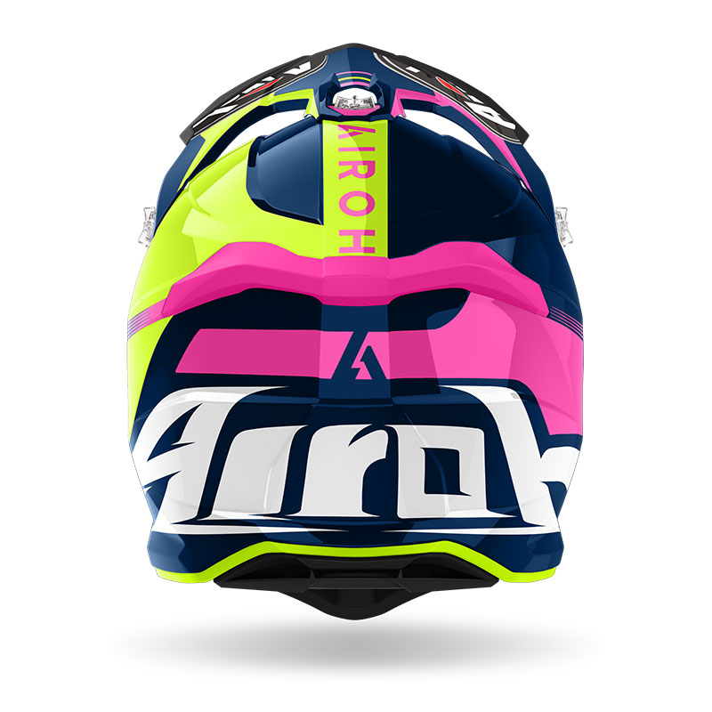 Casco Airoh Strycker Blazer blu rosa