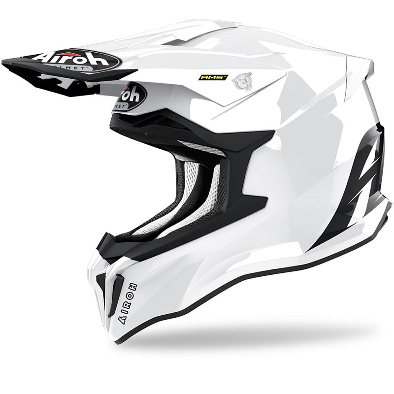 Airoh white shop helmet