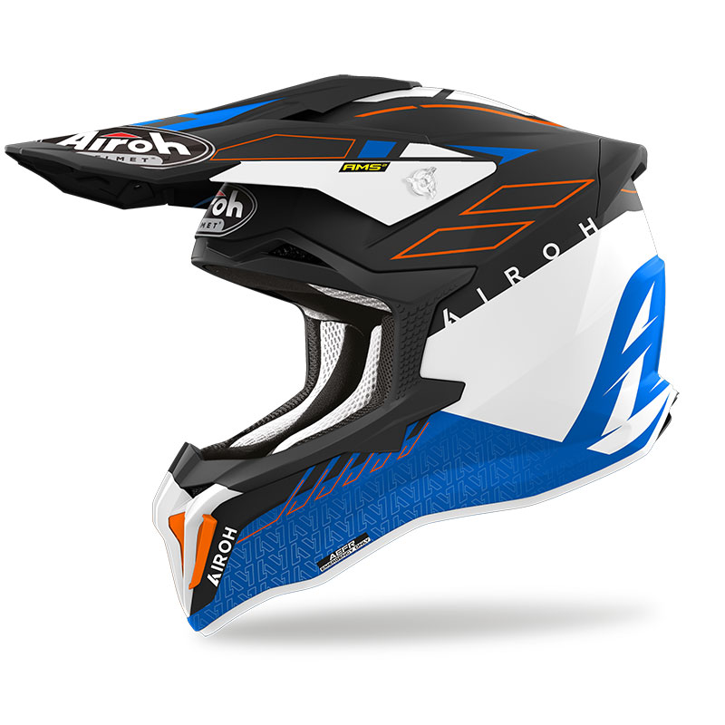 Casco Airoh Strycker Skin blu opaco