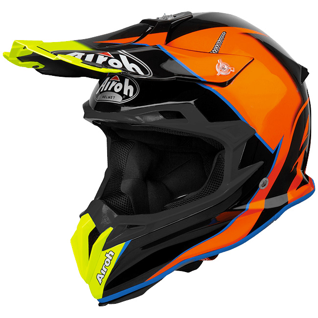 Airohターミネーターオープンビジョンスライダーazure オフロード ヘルメット Tovs18 Motostorm Airohターミネーターオープンビジョンスライダーazure オフロード ヘルメット Tovs18 Motostorm