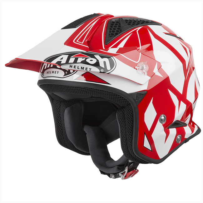 TRRS14 CASCO ON ROAD AIROH TRR S COLOR BIANCO LUCIDO MIS.S 55-56 
