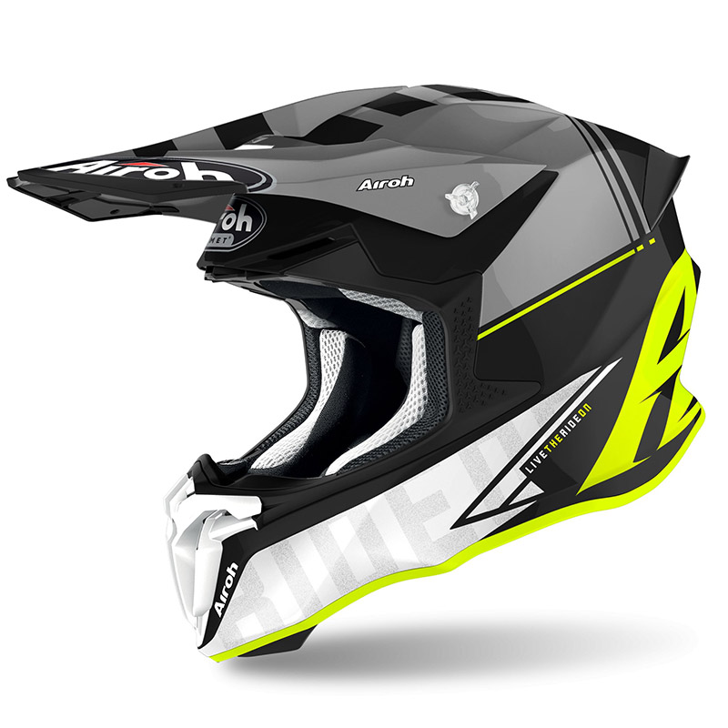 Casco Airoh Twist 2 Tech giallo opaco