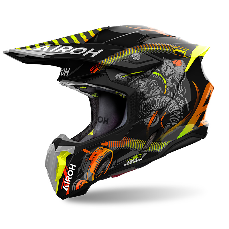 Casco Airoh Twist 3 Toxic lucido