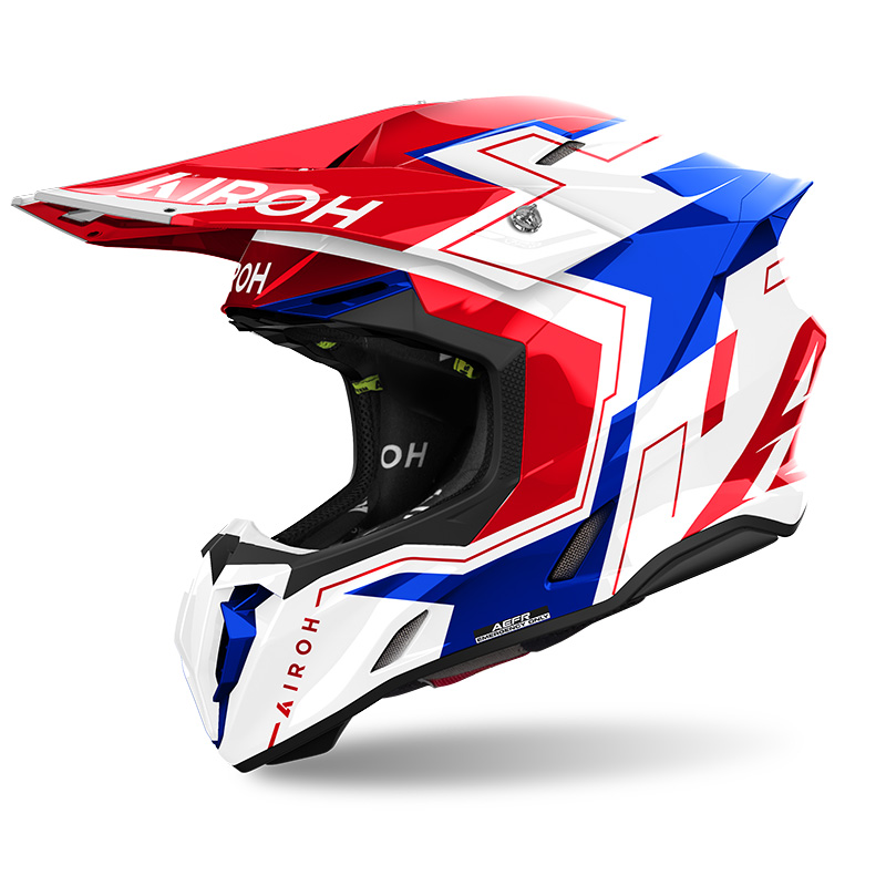 Casco Airoh Twist 3 Dizzy blu rosso