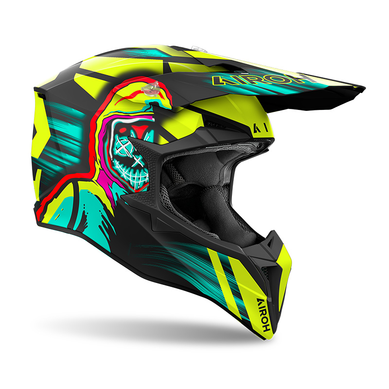 Airoh Wraaap Cyber Helmet Yellow Matt