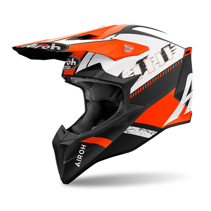 Casco Airoh Wraaap Feel arancio opaco