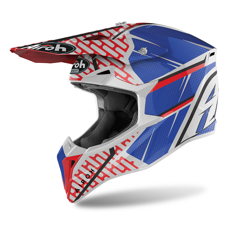 Casco Airoh Wraap Idol Rosso Blu | MotoStorm