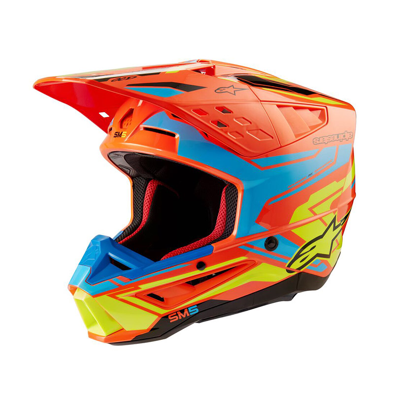 Alpinestars SM5 2206 Action 2 Helm orange
