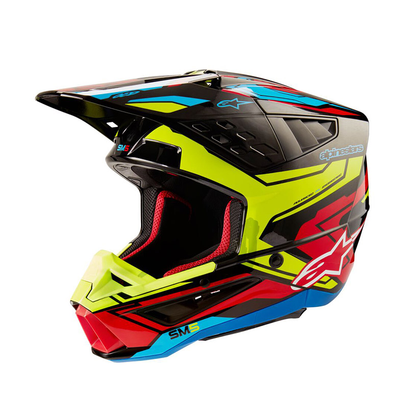 Alpinestars SM5 2206 Action 2 Helm gelb