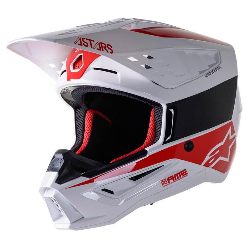 Casco Alpinestars SM5 Bond blanco rojo A83034222032 Cascos Offroad