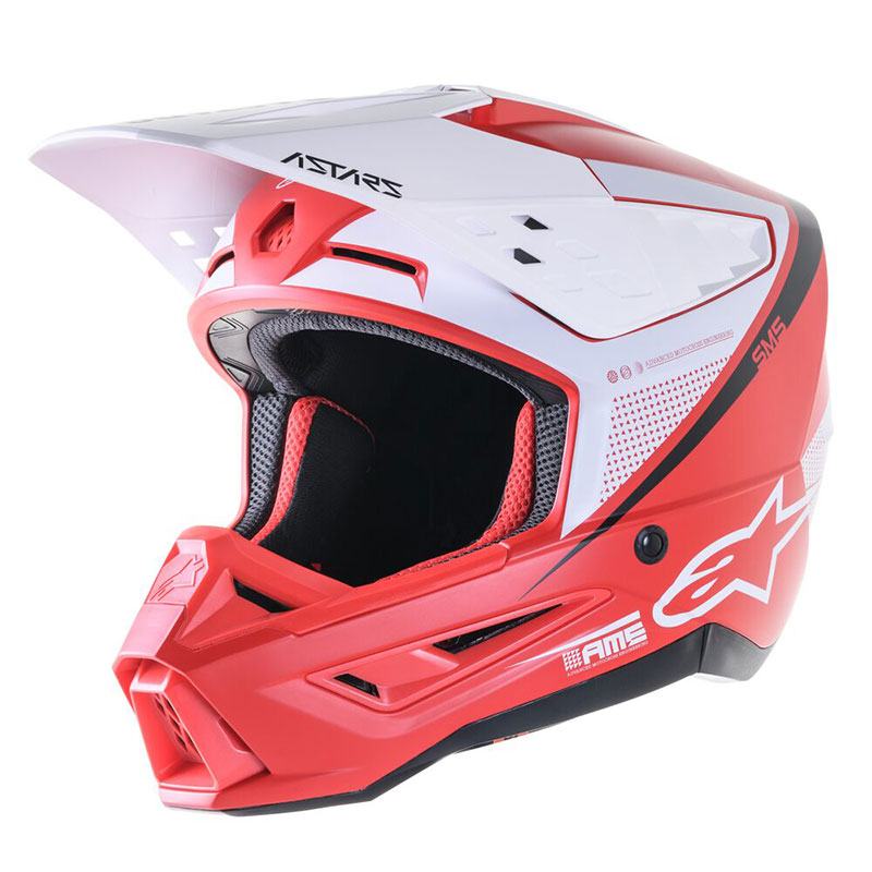 Alpinestars Sm5 Rayon Helmet Bright Red